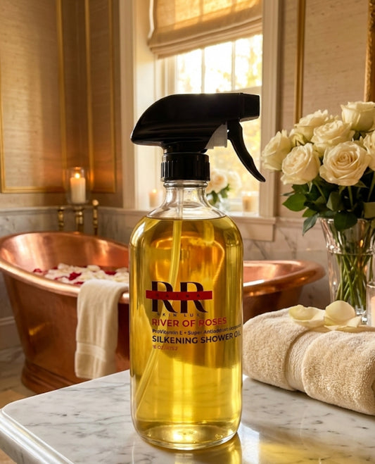 River of Roses Silkening Shower Oil