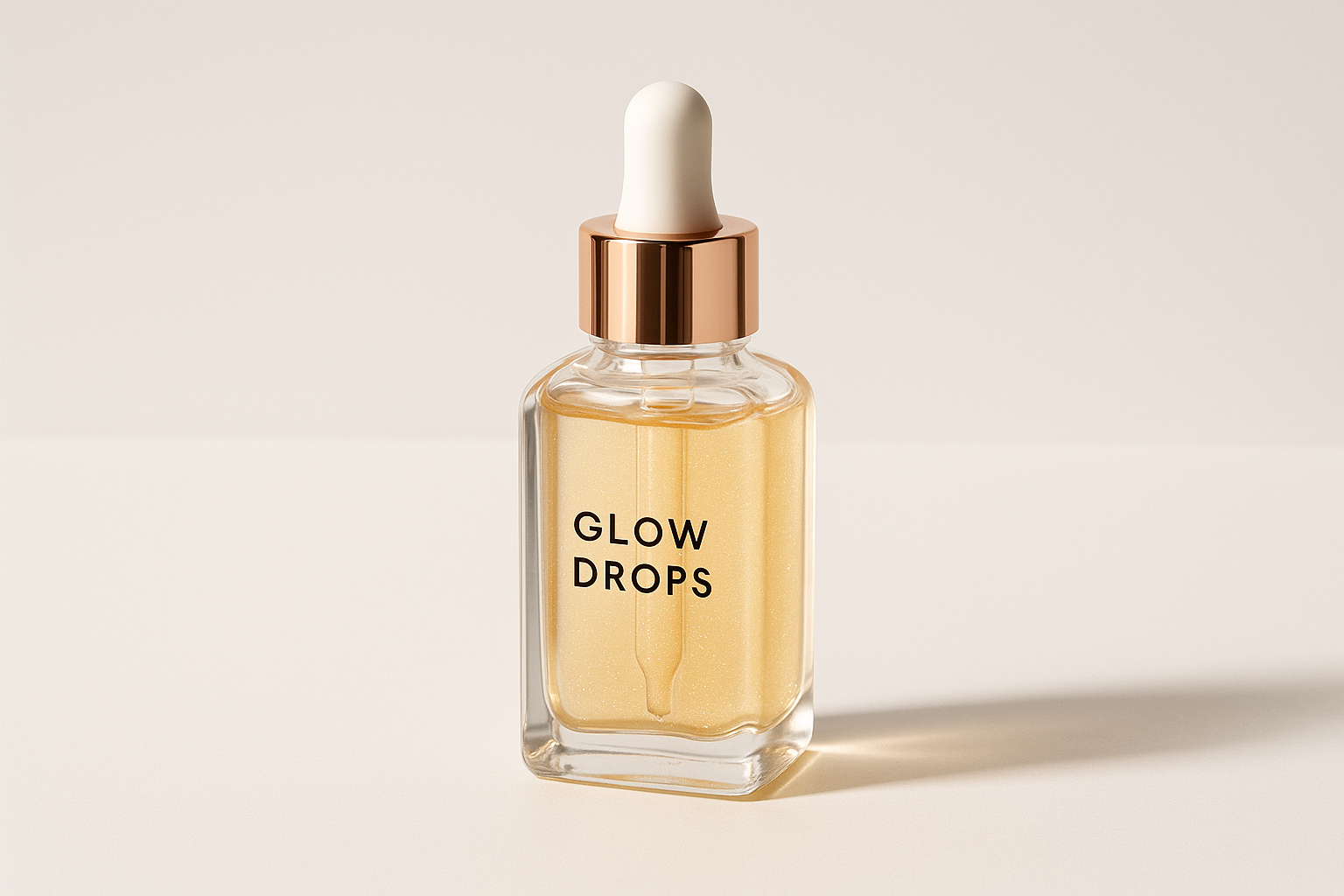 Sample Raina skin Lux clear glass bottle glow drops 