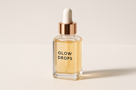 Sample Raina skin Lux clear glass bottle glow drops 